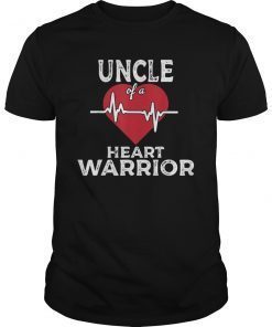 Uncle of A Heart Warrior CHD Awareness Gift Shirt