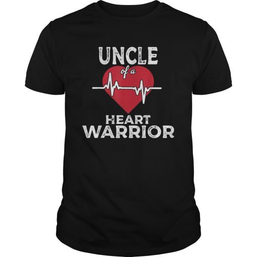 Uncle of A Heart Warrior CHD Awareness Gift Shirt