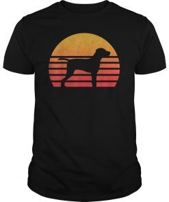 Vintage Retro Sunset Vizsla T-Shirt