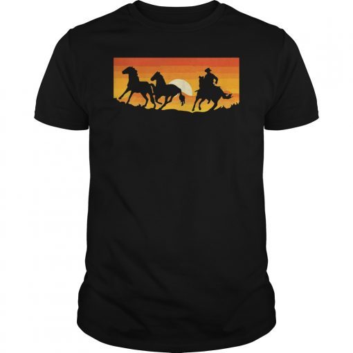 Western Lone Cowboy T-Shirt Cowboy Rancher Shirt
