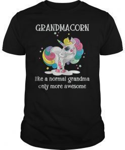 Womens Grandmacorn Like A Normal Grandma Only More Awesome T-Shirt