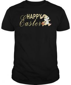 Women's Loose Fit T-Shirt Happy Easter Cute BunnyWomen's Loose Fit T-Shirt Happy Easter Cute Bunny