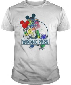 Wrong Park Dinosaur Shirt Funny T-Rex Wrong Park Gift