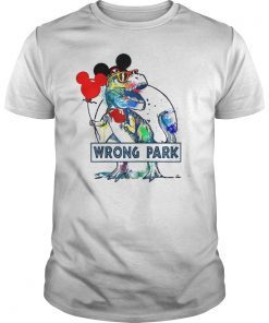 Wrong Park T Shirt Funny Dinosaur Wrong Park T Shirt