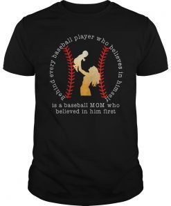 Behind Every Baseball Player T-shirt Gifts for Baseball Mom