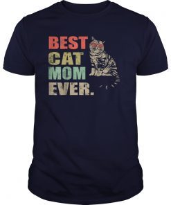 Best Cat Mom Ever T-Shirt Matching Family kitten Cat Shirt