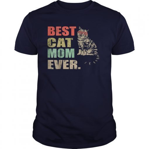 Best Cat Mom Ever T-Shirt Matching Family kitten Cat Shirt