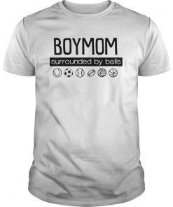 Boy Mom Surrounded By Balls T-Shirt For Women