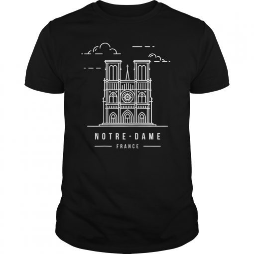 Cathedral Notre Dame Paris Tee Shirt