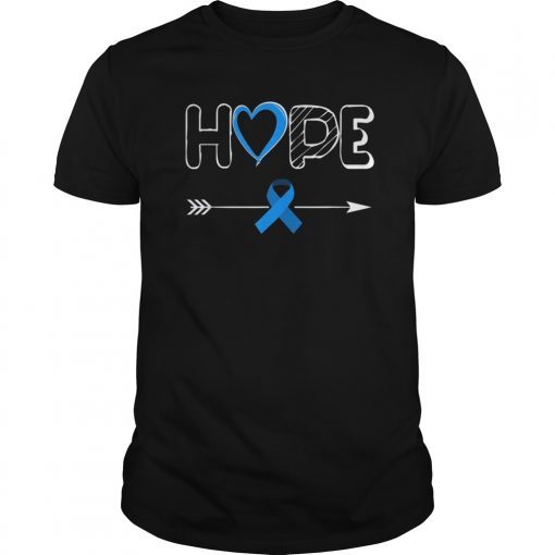 Child Abuse Awareness Shirts Hope Blue Ribbon Shirt
