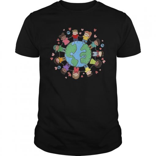 Children Around The World Tee Save Earth Day T-Shirt Gifts