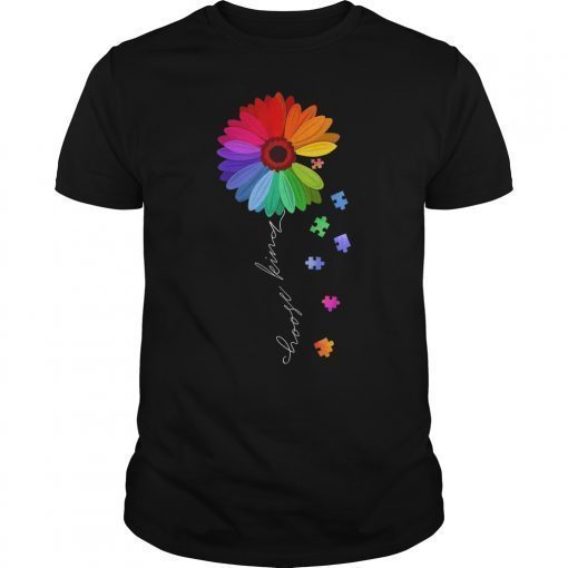 Choose Kind Daisy Flower Cute Autism Awareness T-Shirt