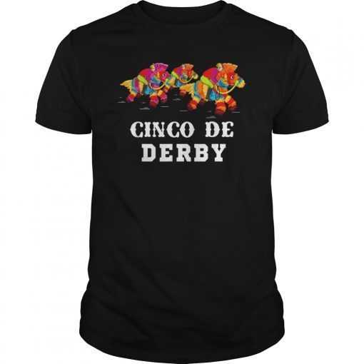 Cinco De derby Kentucky pinata Sombrero Mexican T-Shirts