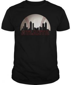 City of Atlanta Baseball Fan Georgia Skyline ATL T Shirt