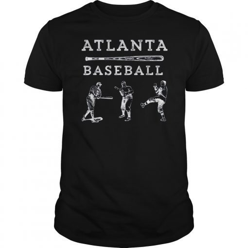 Classic Atlanta Georgia Baseball Fan Retro Vintage T-Shirt