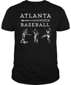 Classic Atlanta Georgia Baseball Fan Retro Vintage T-Shirt