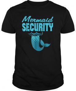Cool And Awesome Merman Mermaid Security beach shirt