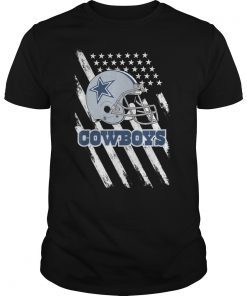 Cowboys football Dallas Fans USA Flag T-Shirt