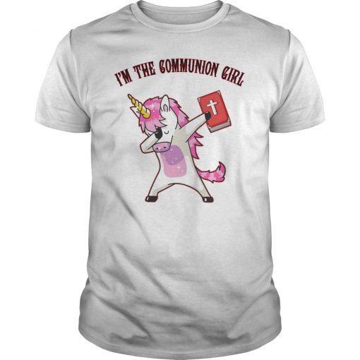Cute Unicorn I'm The Communion Girl Christian TShirt