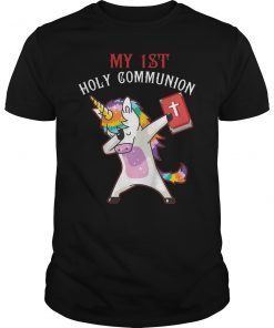 Cute Unicorn My 1st Holy Communion Christian Shirt