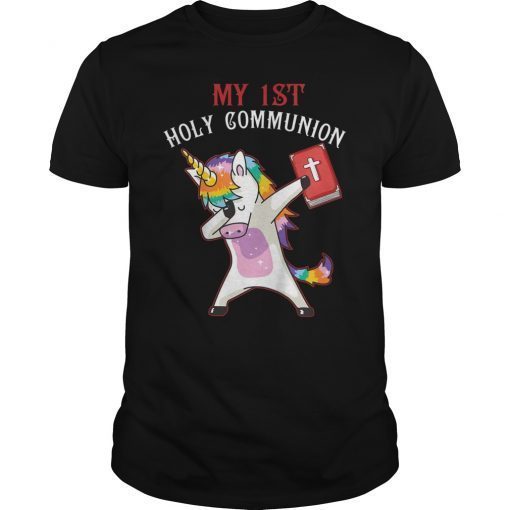 Cute Unicorn My 1st Holy Communion Christian Shirt