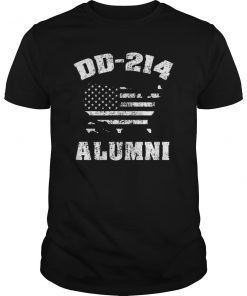 DD-214 Alumni T shirt Retirement Military Discharge DD214