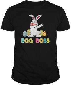 Dabbing Egg Boss Easter Bunny T-Shirt For Kids Boys Girls