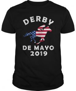 Derby Horse Race De Mayo American Flag Shirt Gift
