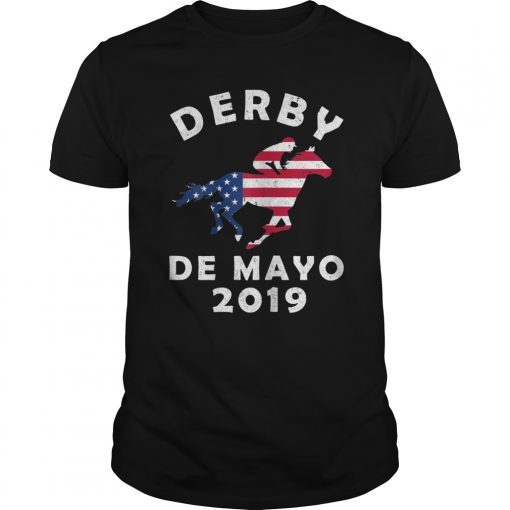 Derby Horse Race De Mayo American Flag Shirt Gift