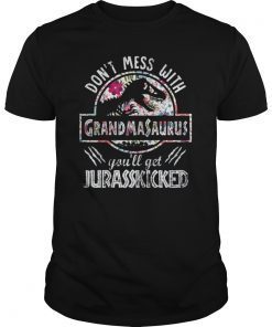 Don't Mess With Grandma You'll Get Jurasskicked T Shirt