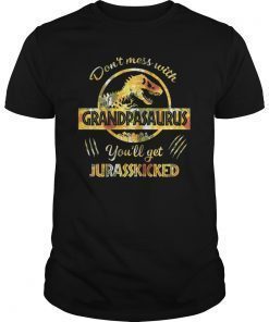 Don't Mess With Grandpasaurus Mix Flower Mother's Day Shirt