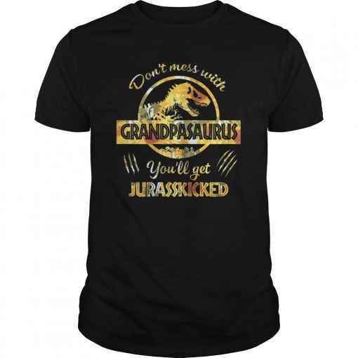 Don't Mess With Grandpasaurus Mix Flower Mother's Day Shirt