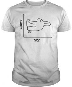 Duck Rabbit Graph T-Shirt Fun Math Teacher Easter Tee Shirt