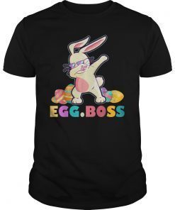 Egg Boss Easter Dabbing Bunny T Shirt Kids Toddler Boys Girl