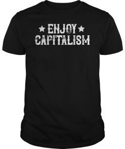 Enjoy Capitalism American Entrepreneur Vintage T-Shirt
