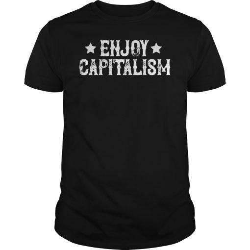 Enjoy Capitalism American Entrepreneur Vintage T-Shirt