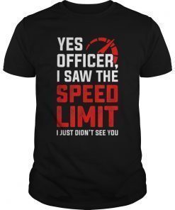 Funny Car Enthusiast Shirt Speeding Tshirt For A Car Lover.