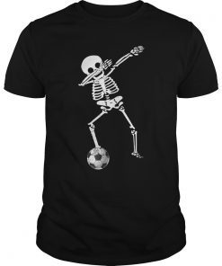 Halloween Dabbing Skeleton Soccer Shirt Dabbing Skeleton Tee