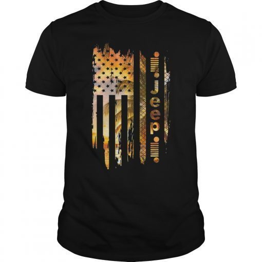 Jeep American Flag Summer Beach T-Shirt Gift For Men Women