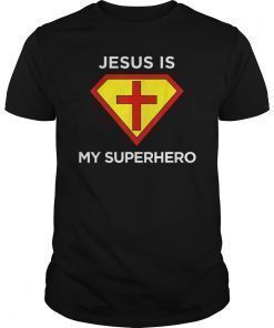 Jesus Is My Superhero Christian Fun Religious T Shirt