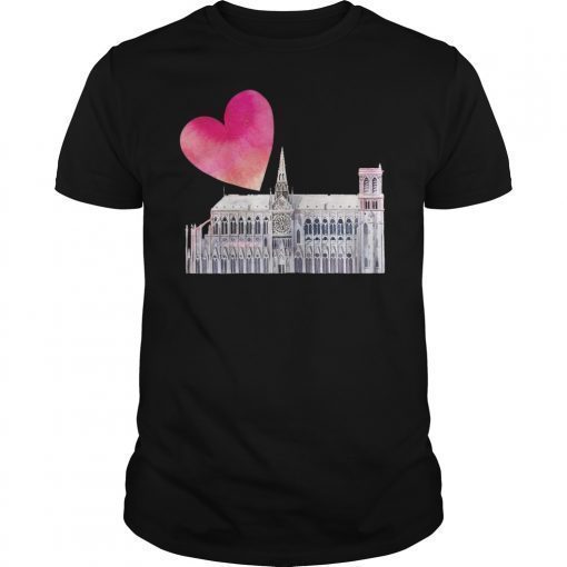 Love Notre Dame Cathedral Paris T-Shirt