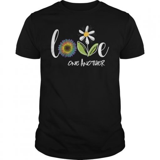 Love One Another Daisy Flower Shirt