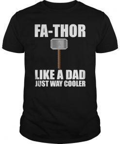 Mens Fa-Thor Thor T Shirt Father's Day Gift Norse Mythology