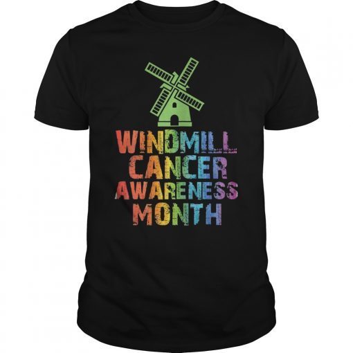 Mens Trump Windmill Cancer Awareness Month Shirt