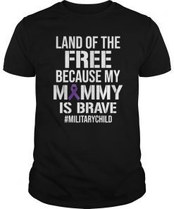 Military Child Month Purple Up Free Brave Mom Pride T Shirt