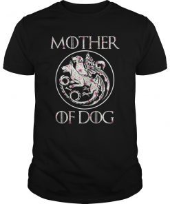 Mother Of Dogs Mom Floral Tee Shirt - Funny Dog Lover Gifts