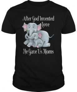 Mothers Day Elephant T Shirt hand drawn for women and kids