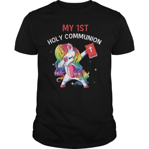 My 1st Holy Communion Unicorn Dabbing Unisex Shirt