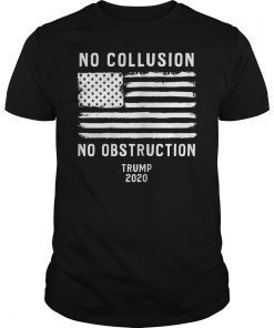 No Collusion No Obstruction Shirt USA Flag Vintage