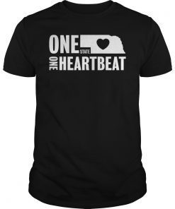 One State One Heartbeat Nebraska TShirt